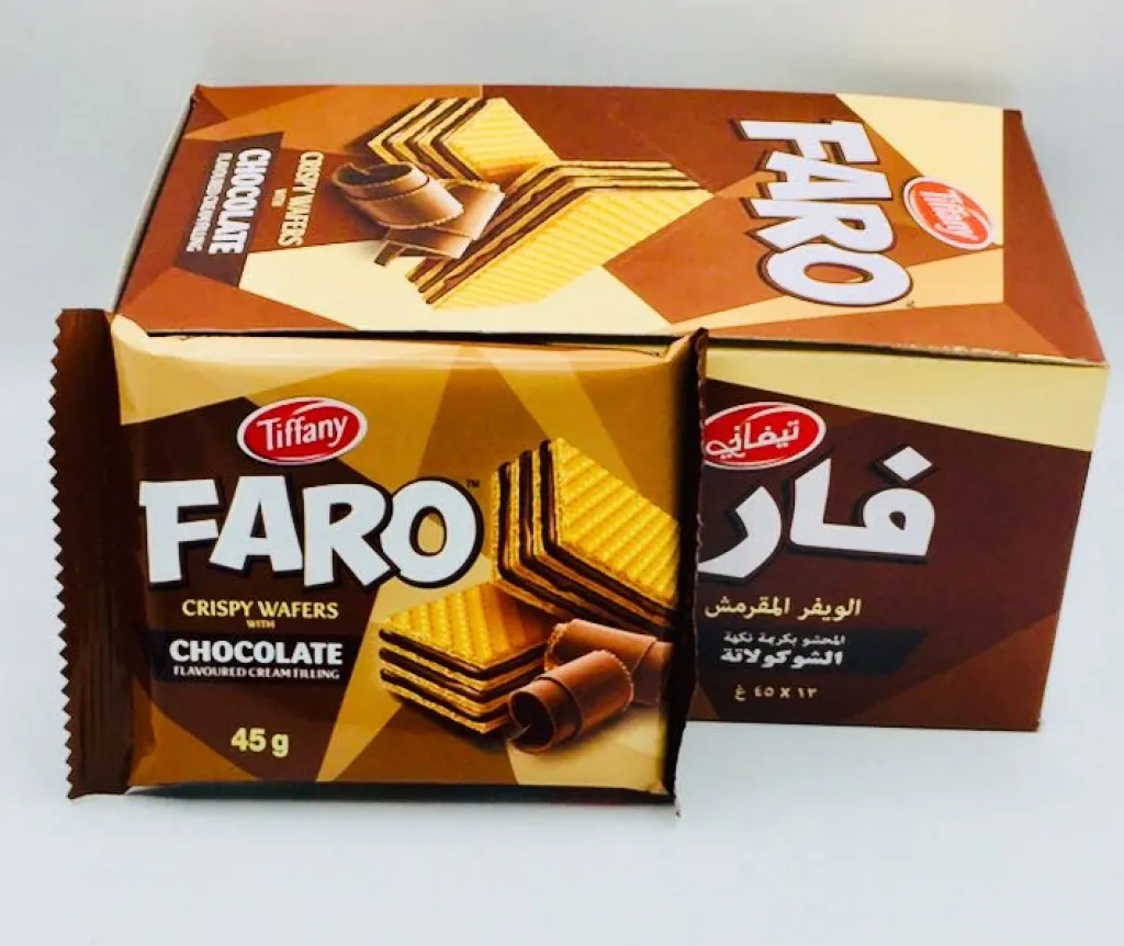 ويفر فارو تيفاني شوكولاتة 12×12×45g