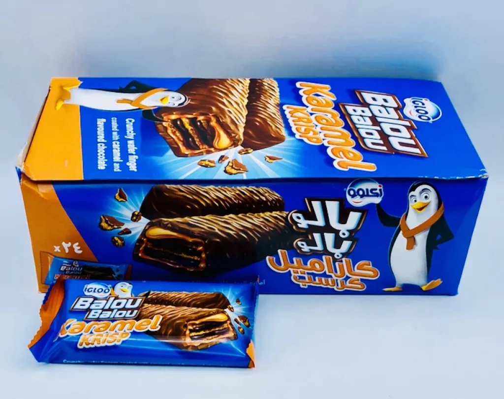 اصابع بالو بالو كرسبي كراميل  12×24