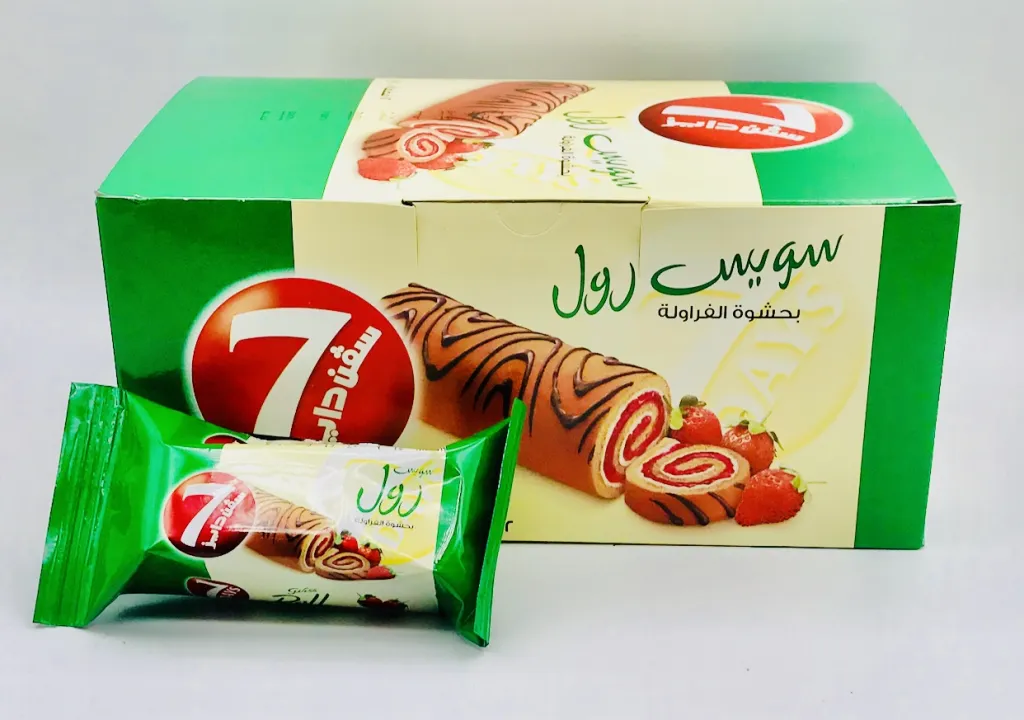 كيك سفن دايز ميني رول بالفراولة 12x12