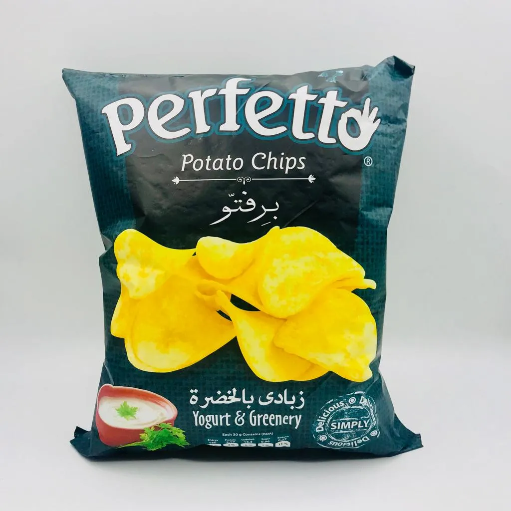 بطاطس شيبس برفتو زبادى بالخضرة 60gx15