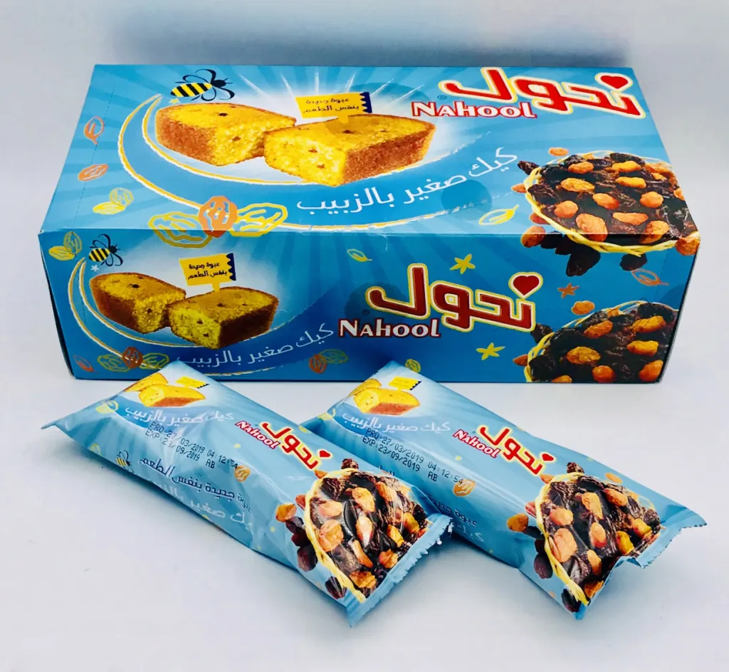 كيك نحول بالزبيب 8×12×32g