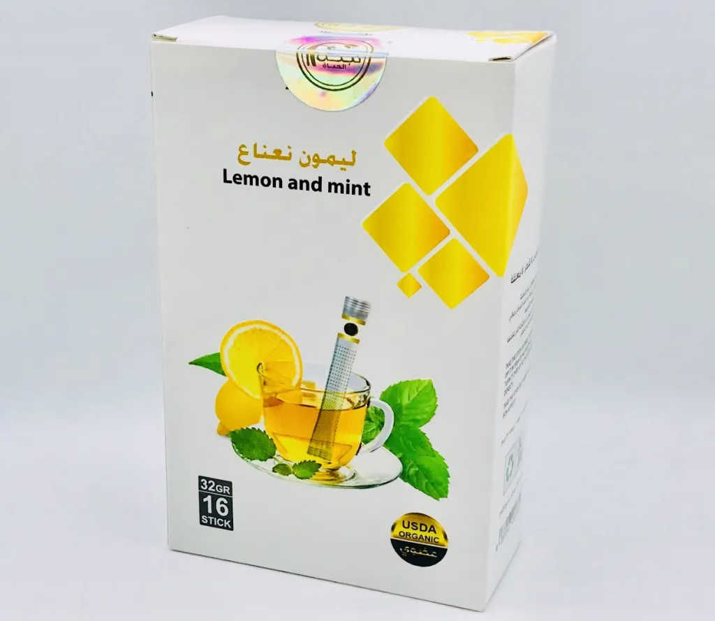 شاي نبتة الحياة ليمون نعناع 12×16 حبة