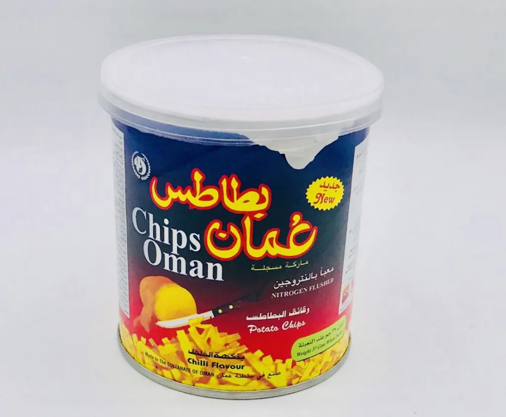 بطاطس عمان علب صغير حار50×37g