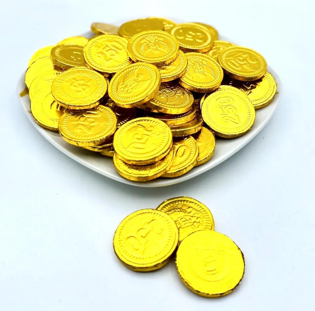 شوكولاتة عملة ذهبية شبك