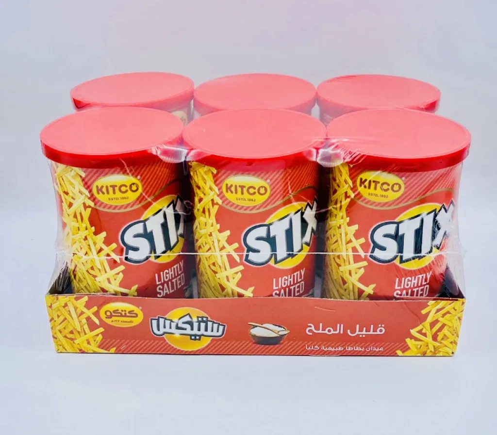 بطاطس عيدان ستيكس قليل الملح 8×6×45G