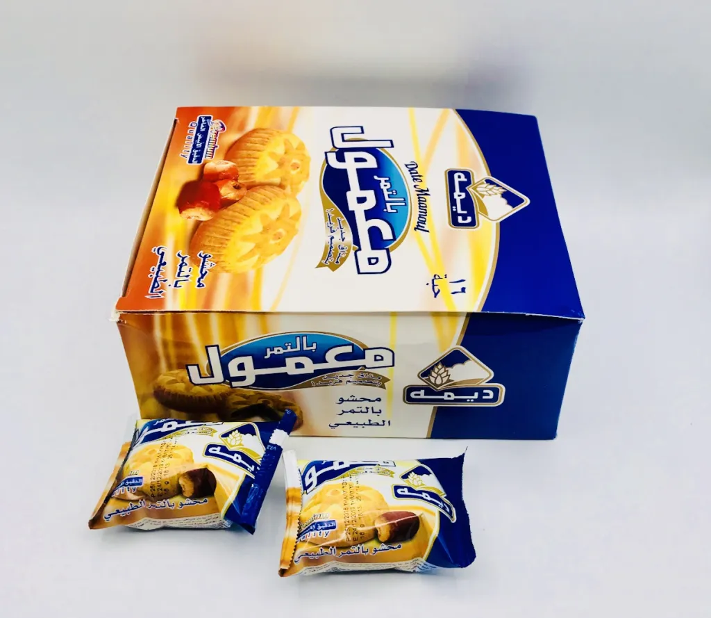 معمول ديمة عرض ثلاثي بحشوة التمر الطبيعي 16gx16x6