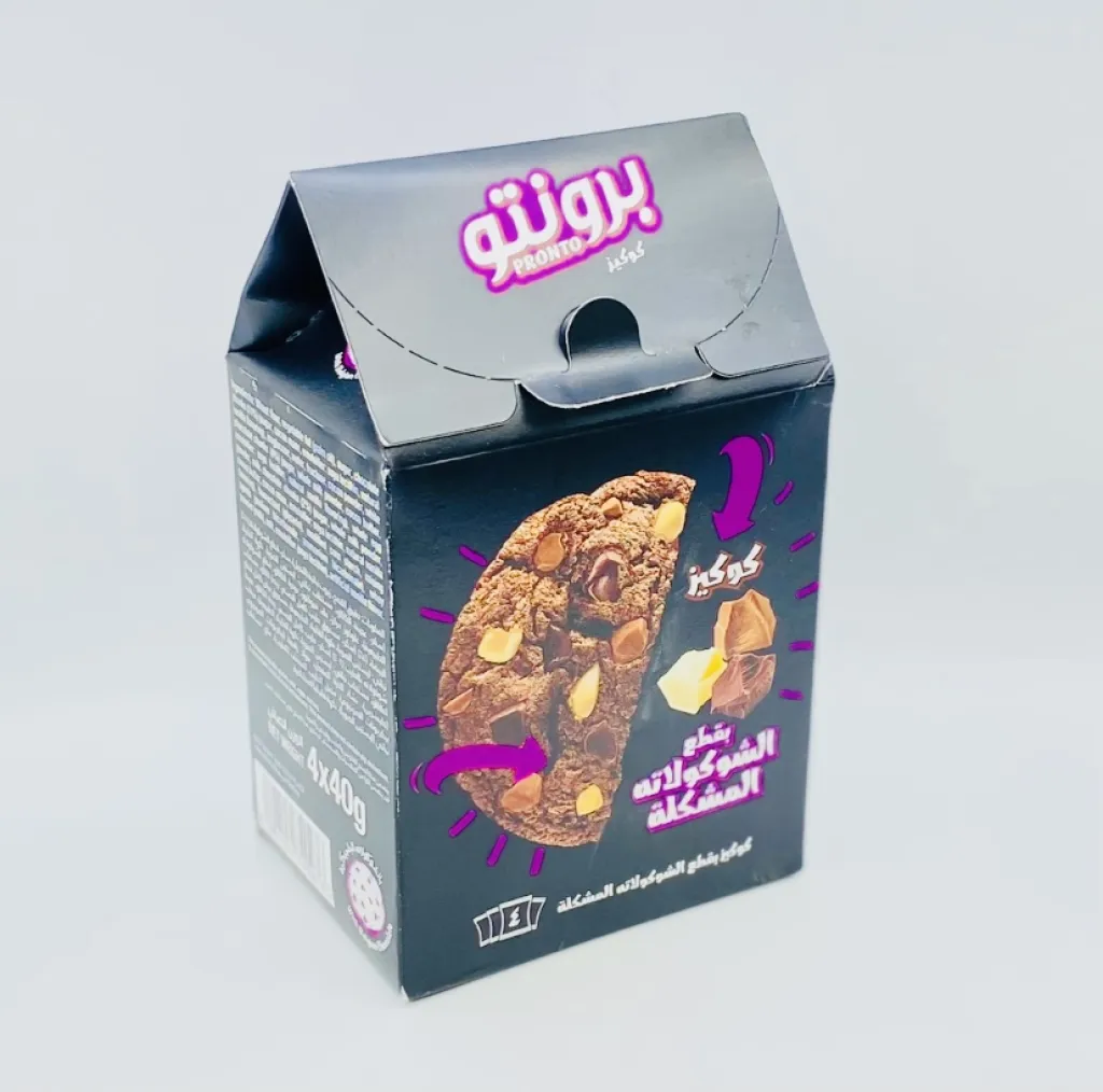 كوكيز برونتو بالشوكولاتة المشكلة 10×4×40جم
