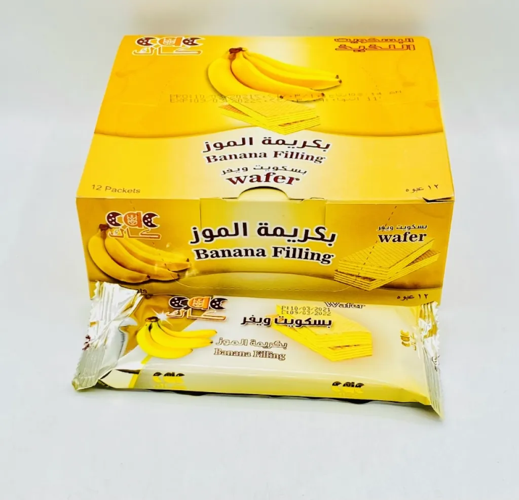 بسكويت ويفر كاك بالموز24×12×20جم