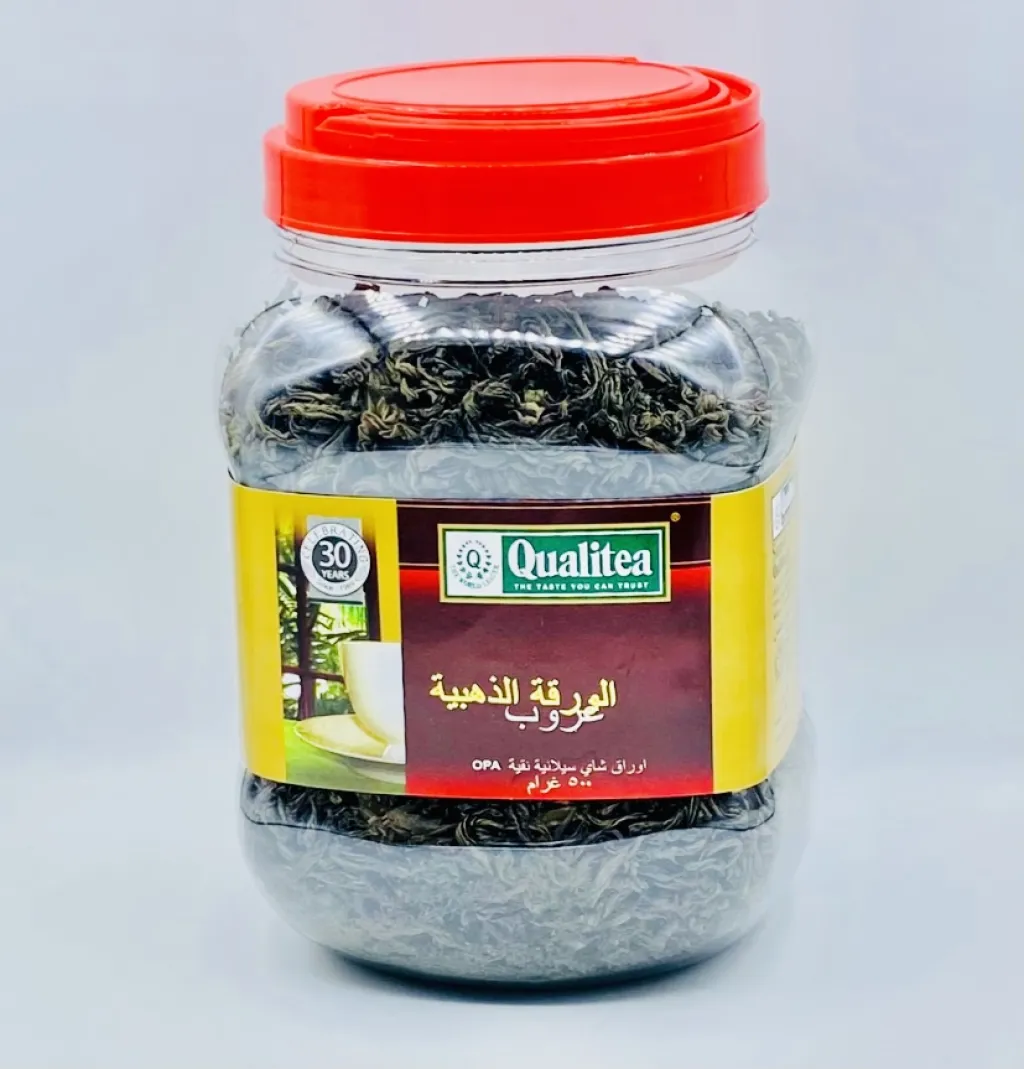 اسطورة ورقة الشاي الذهبية خشن اسود ×500جم