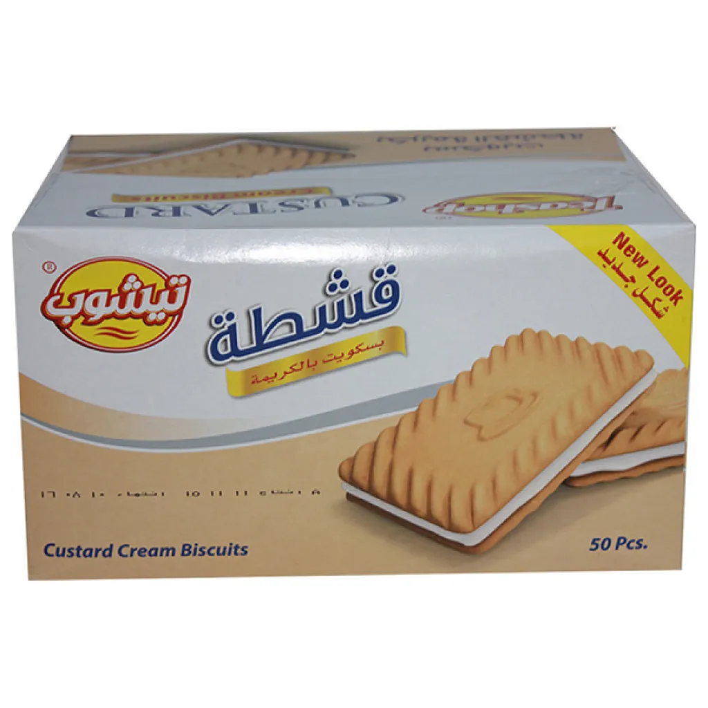بسكويت قشطة تيشوب صغير 24X12