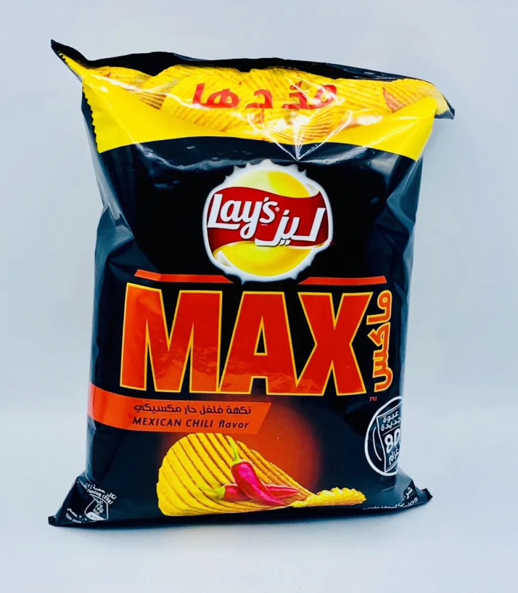 بطاطس ليز ماكس فلفل حار مكسيكي 16×80G