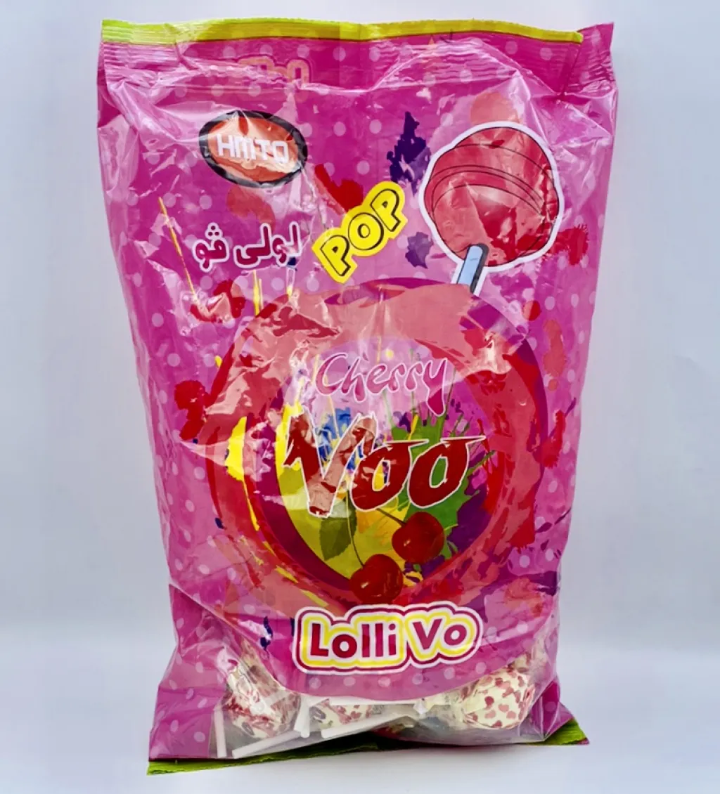 حلاوة مصاص لولي فو  كرز دربن10×48×18g
